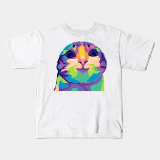 Cat Smile Meme Kids T-Shirt